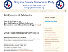 Tablet Screenshot of graysondemocrats.org